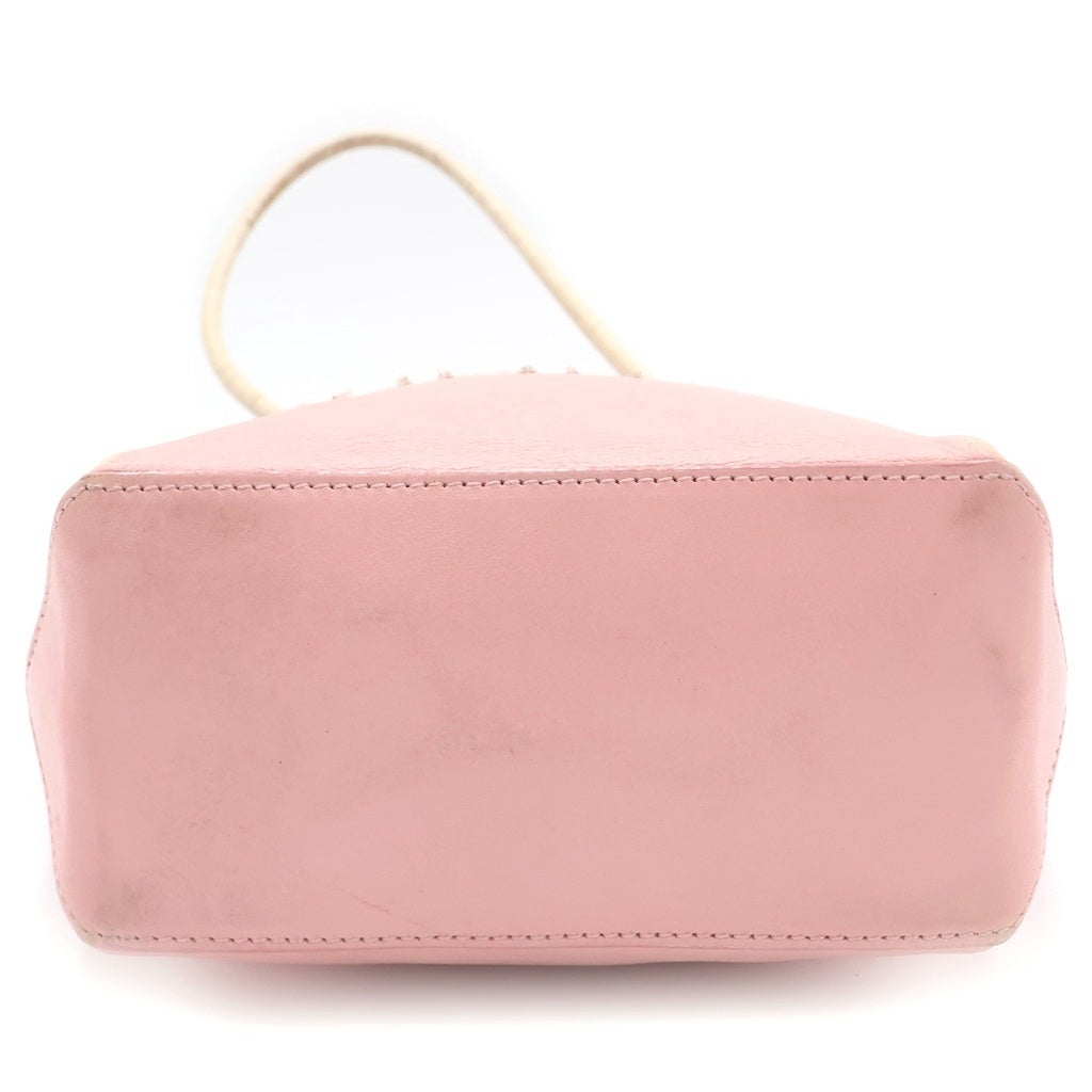 CHANEL(シャネル) エッセンシャル ミニハンドバッグ ピンク レザー レディース