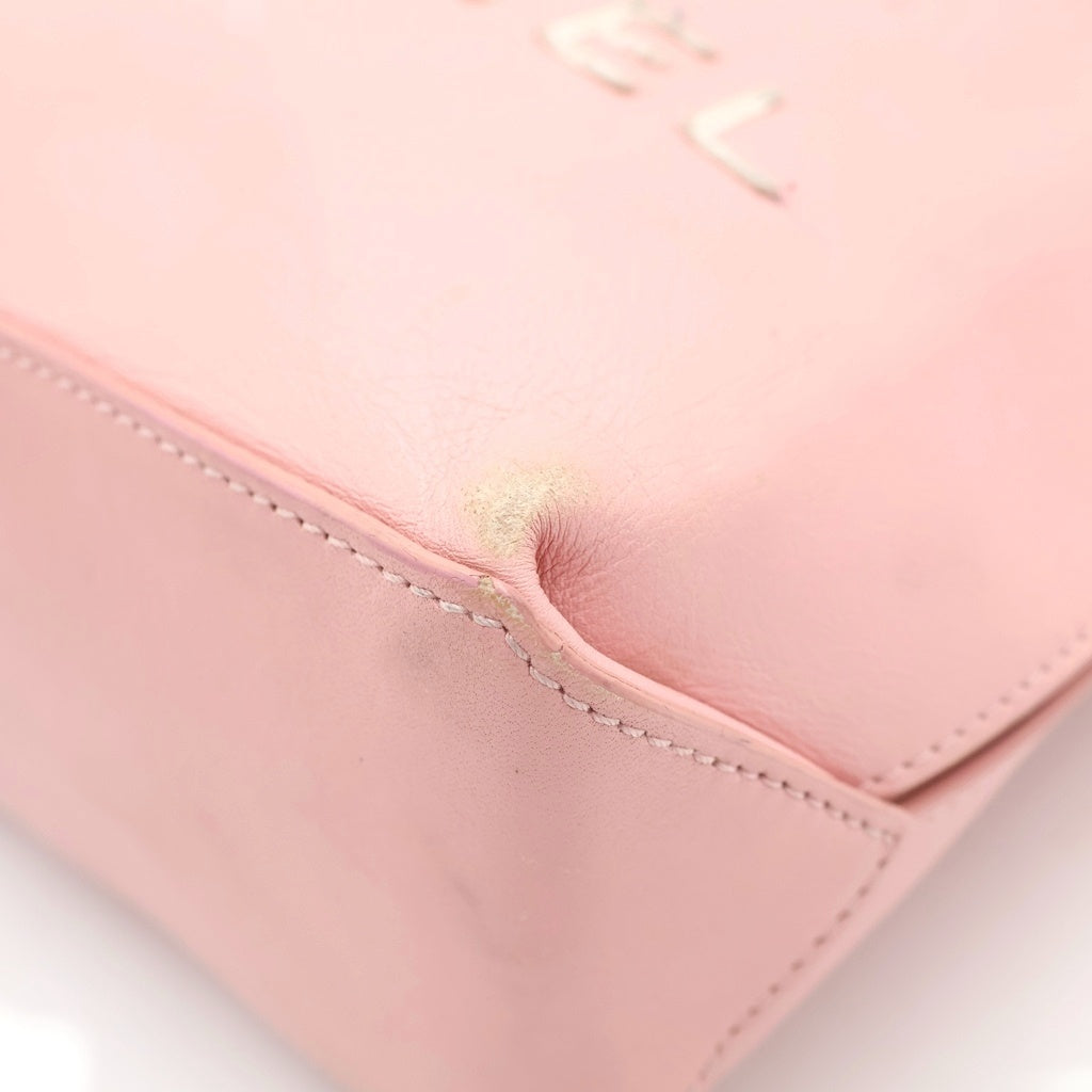 CHANEL(シャネル) エッセンシャル ミニハンドバッグ ピンク レザー レディース