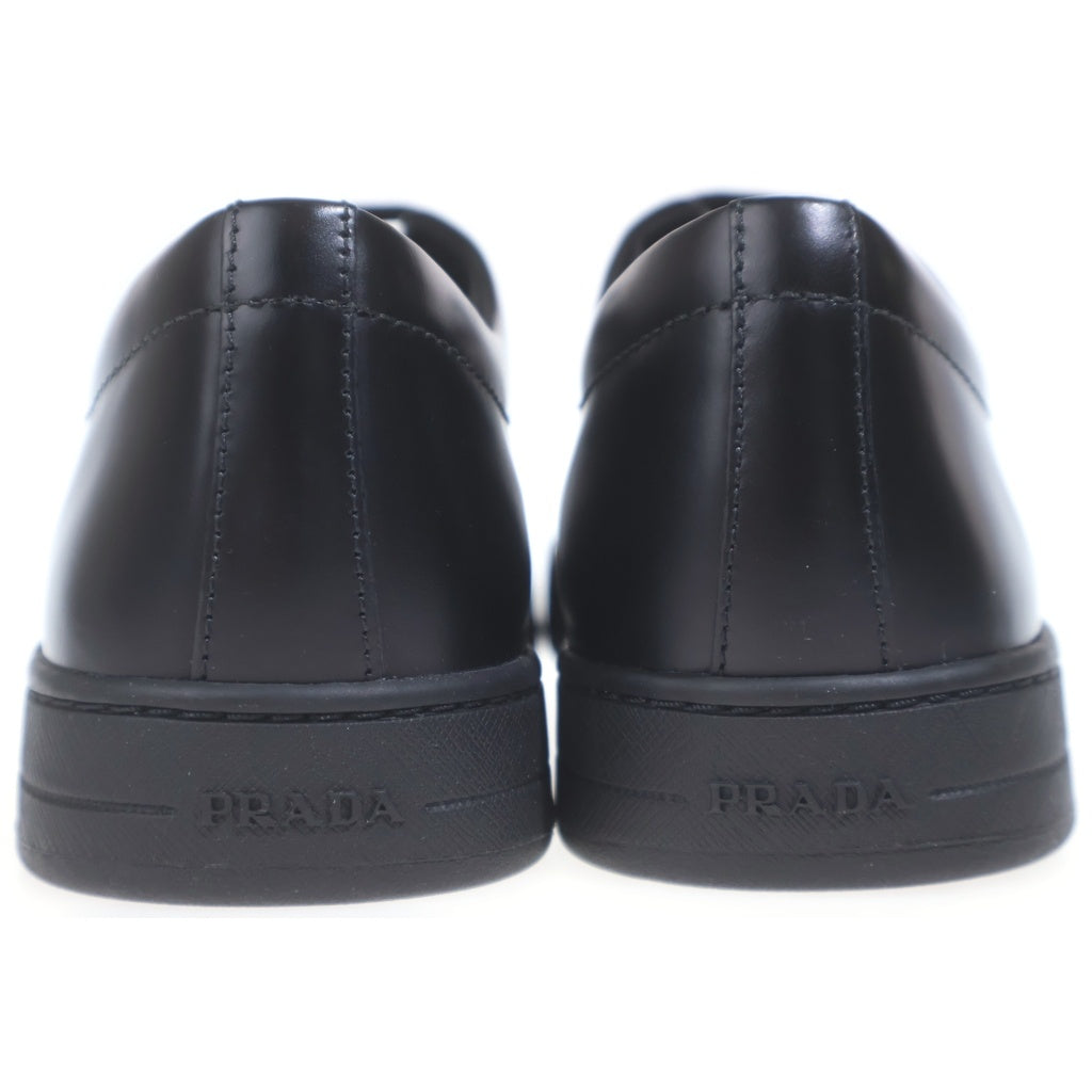 PRADA(プラダ) ブラッシュドレザー レースアップ ローカットシューズ スニーカー ブラック