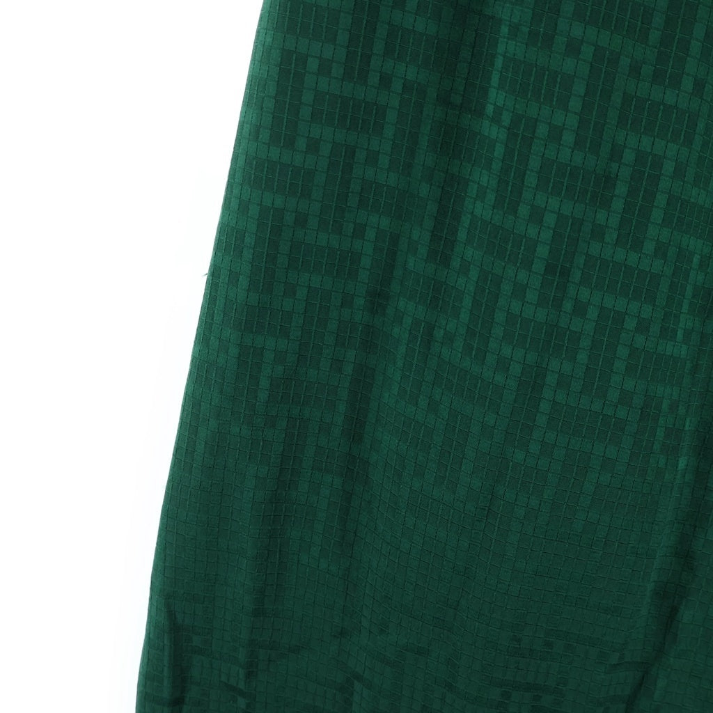 HERMES(エルメス) ドレープロングドレス シルクジャカード グリーン #36 5E0575DC A レディース