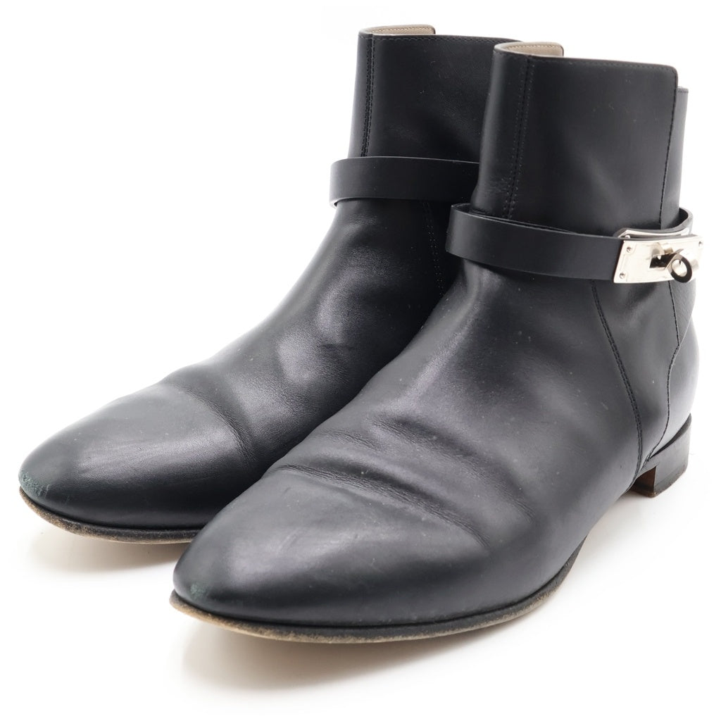 HERMES(エルメス) エルメス ネオ ケリーバックル ショートブーツ ブラック #40 162133Z レディース