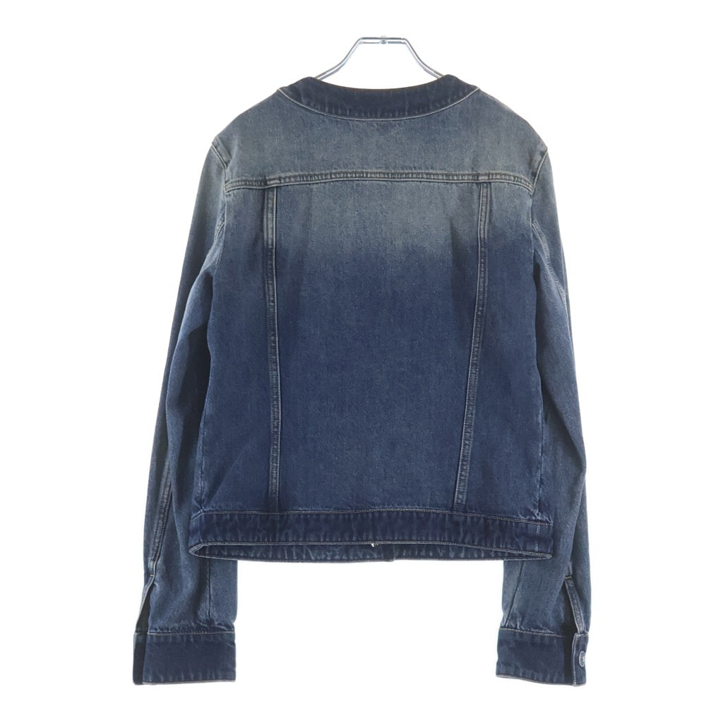 CHANEL(シャネル) ココボタン ノーカラー デニムジャケット インディゴ