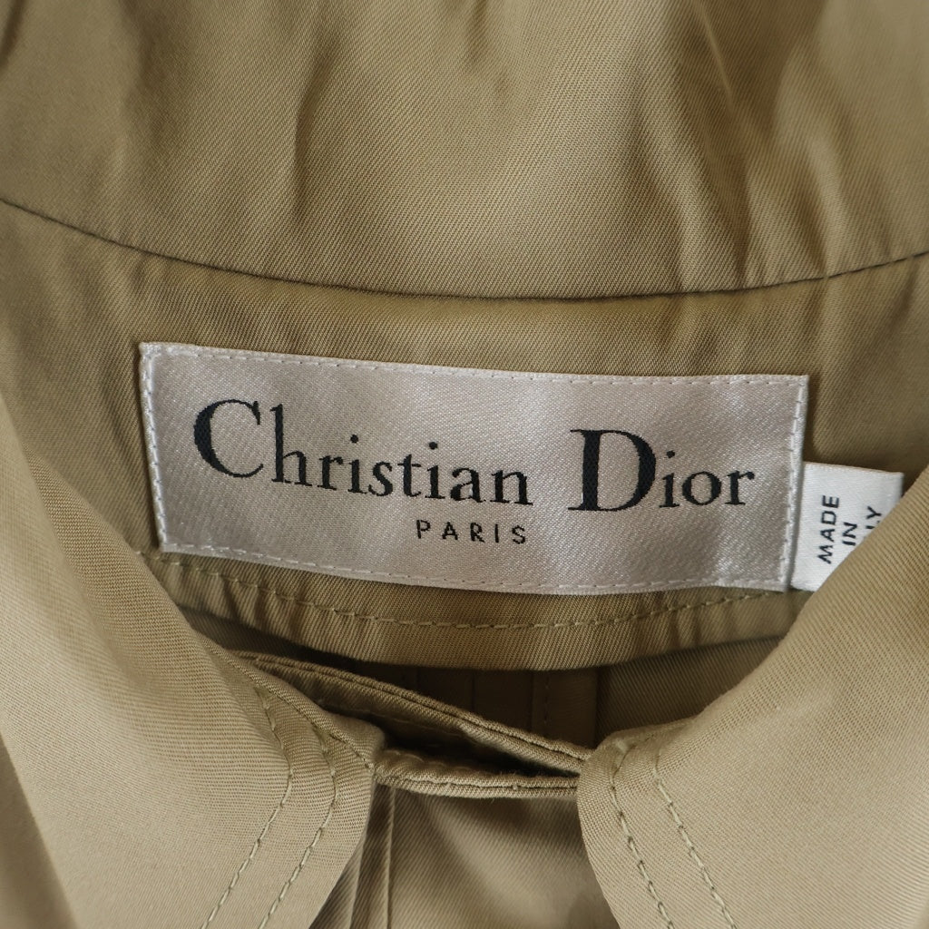Christian Dior(クリスチャンディオール) ビー刺繍 トレンチコート ベージュ #38 841M55A3332 レディース
