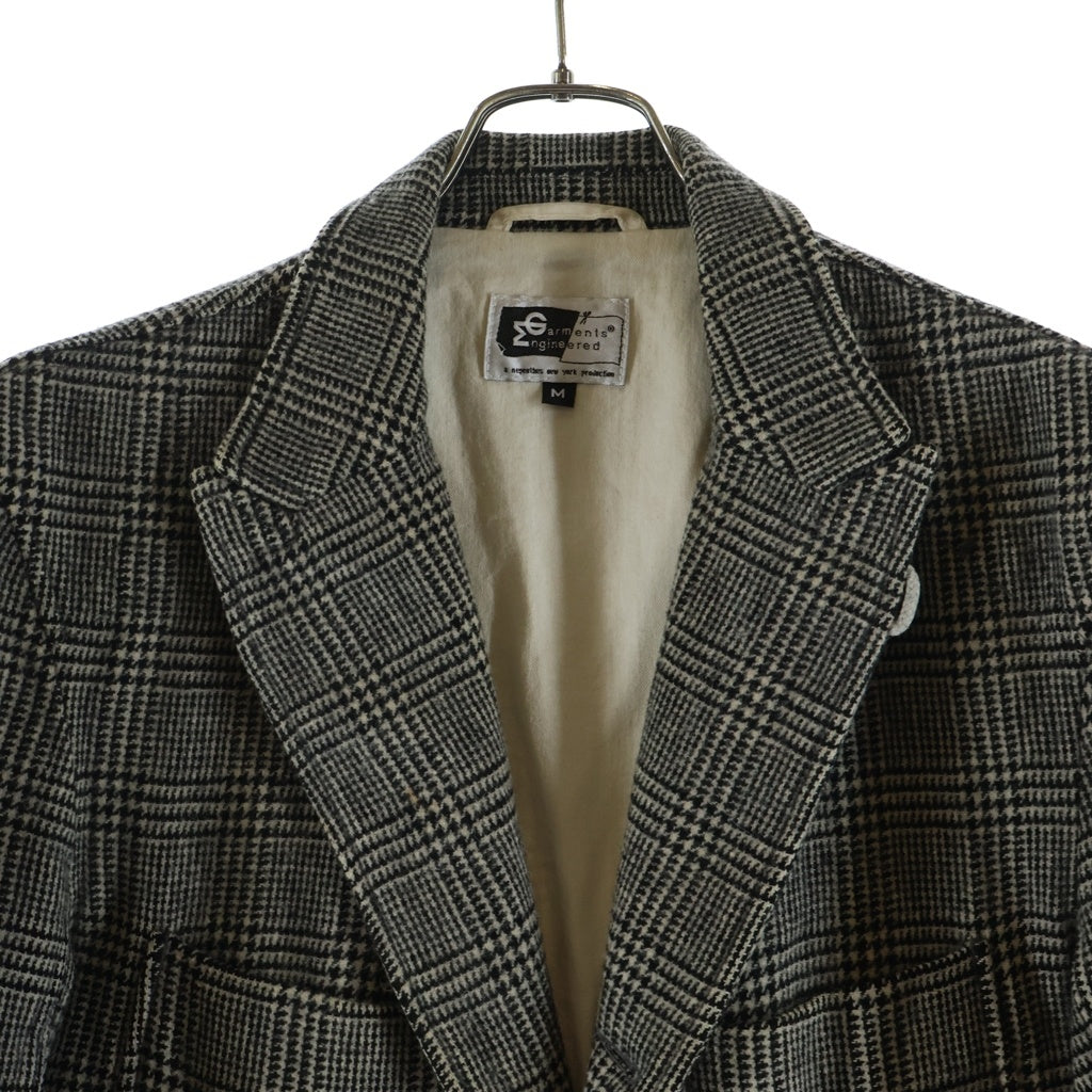 Engineered Garments(エンジニアド ガーメンツ) ガンクラブチェック総柄 ウール 3B テーラードジャケット ベージュ