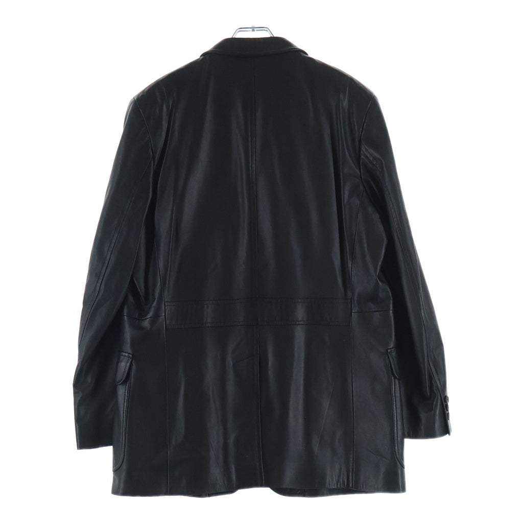 BURBERRY(バーバリー) ラムスキン レザー 3B テーラード ジャケット ブラック BBR26-140-09