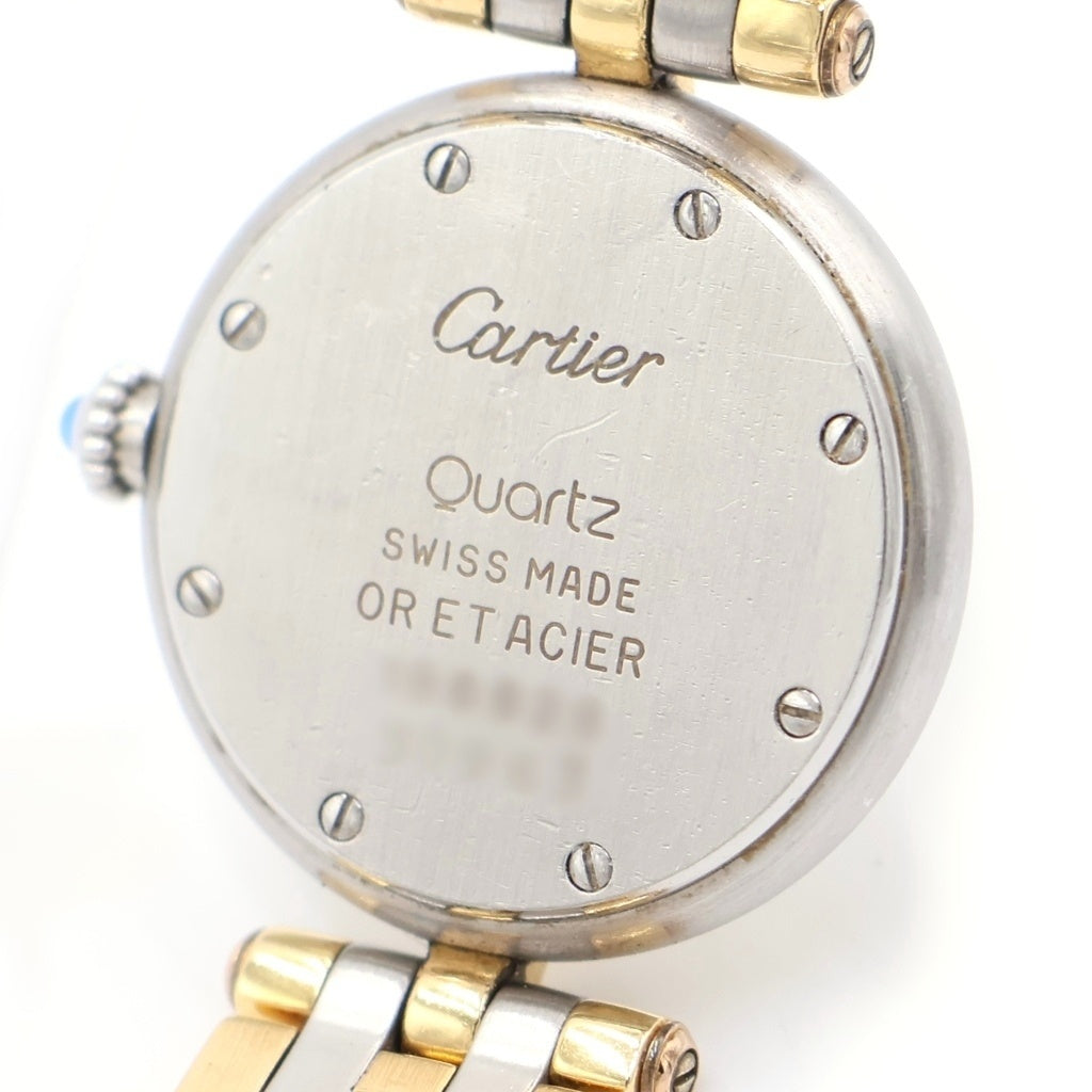 Cartier(カルティエ) パンテールSM ラウンド 3ロウ アイボリー文字盤 クォーツウォッチ 腕時計 シルバー/イエローゴールド 84084244 レディース