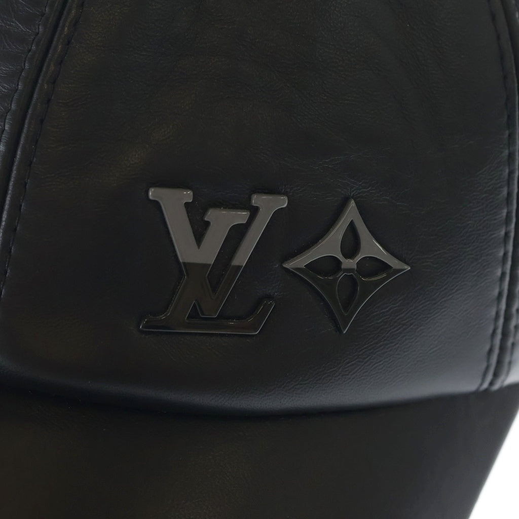 LOUIS VUITTON(ルイヴィトン) LV Dual Leather Cap M7170M デュアル レザーキャップ ブラック