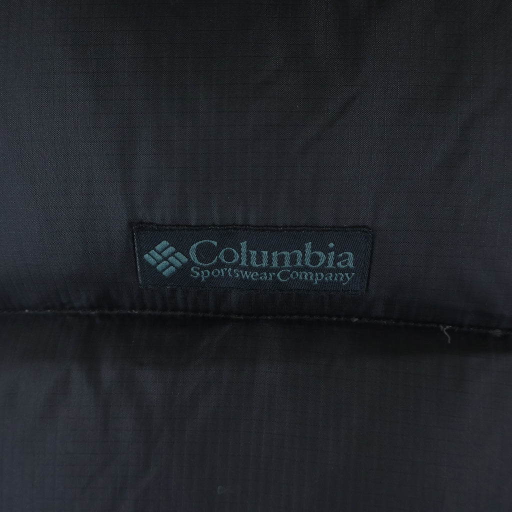 Columbia(コロンビア) ワッペンロゴ スタンドカラー ジップアップダウンベスト ブラック