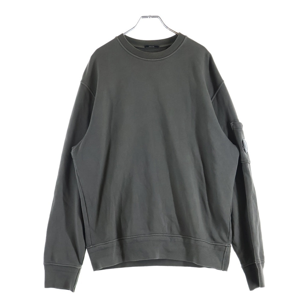 C.P. Company(シーピーカンパニー) Diagonal Fleece Crew Neck Sweatshirt ダイアゴナル フリース 長袖クルーネックスウェットトレーナー グレー 18CMSS098A-110044R