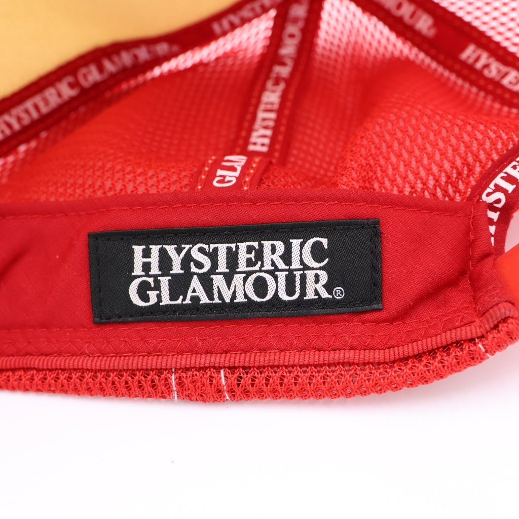HYSTERIC GLAMOUR(ヒステリックグラマー) SPEEDSTER スピードスター メッシュ キャップ 帽子 レッド 02221QH05