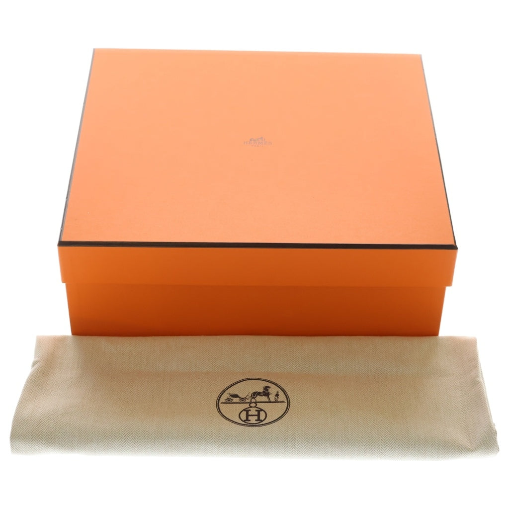 HERMES(エルメス) ガーデンパーティTPM ゴールド ネゴンダ レザー ハンド トートバッグ シルバー金具 ブラウン B刻印 レディース