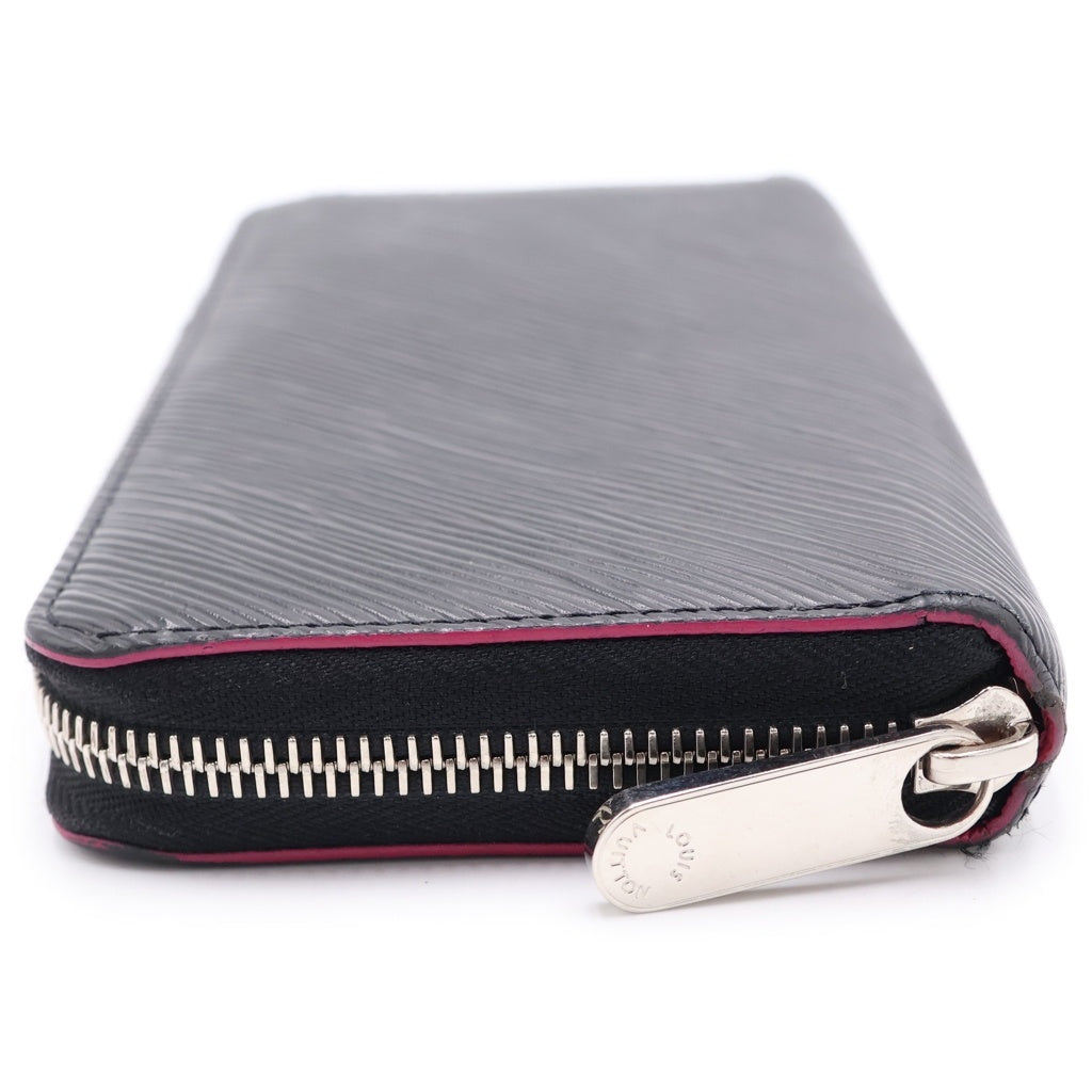 LOUIS VUITTON(ルイヴィトン) エピ ジッピーウォレット ロングウォレット 長財布 ブラック×ピンク ノワール M64838 シルバー金具