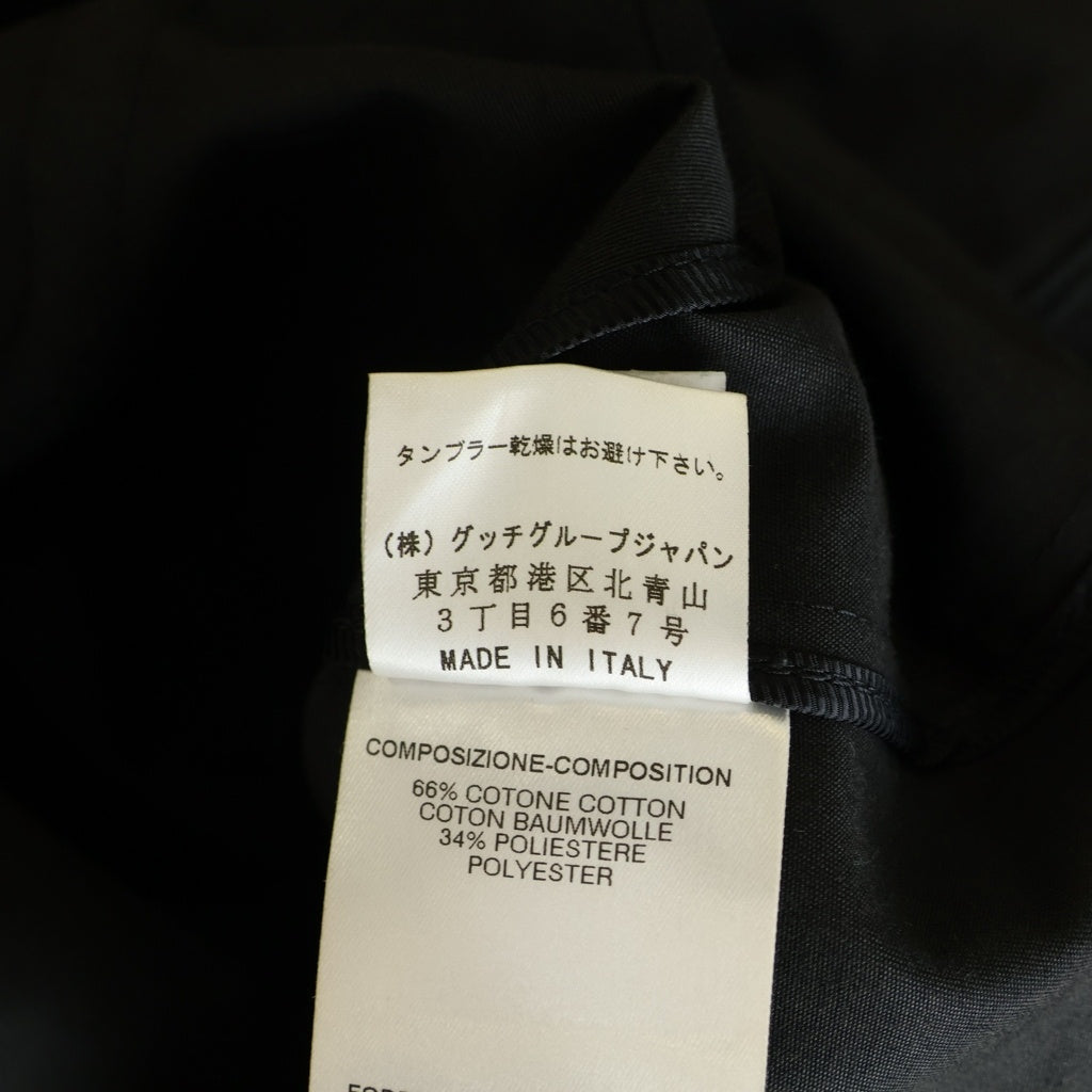 GUCCI(グッチ) ベルテッド ロングトレンチコート ブラック #38 118107 ZF073 レディース
