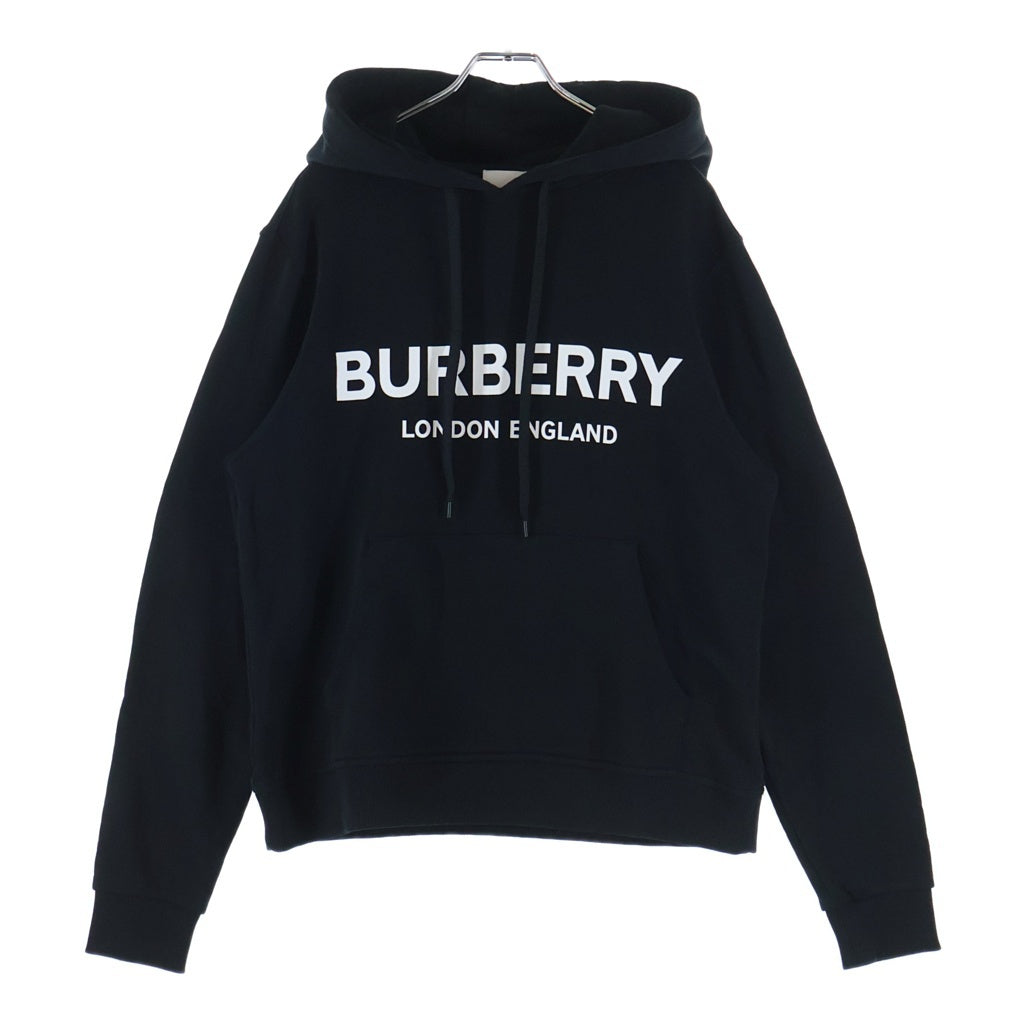 BURBERRY(バーバリー) ロゴプリント プルオーバースウェットパーカー フーディー ブラック 8011652 レディース