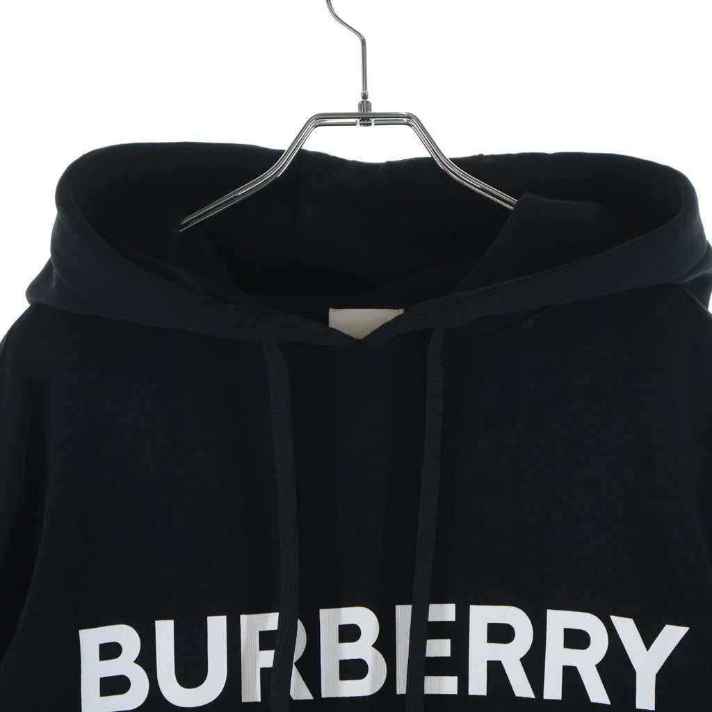 BURBERRY(バーバリー) ロゴプリント プルオーバースウェットパーカー フーディー ブラック 8011652 レディース