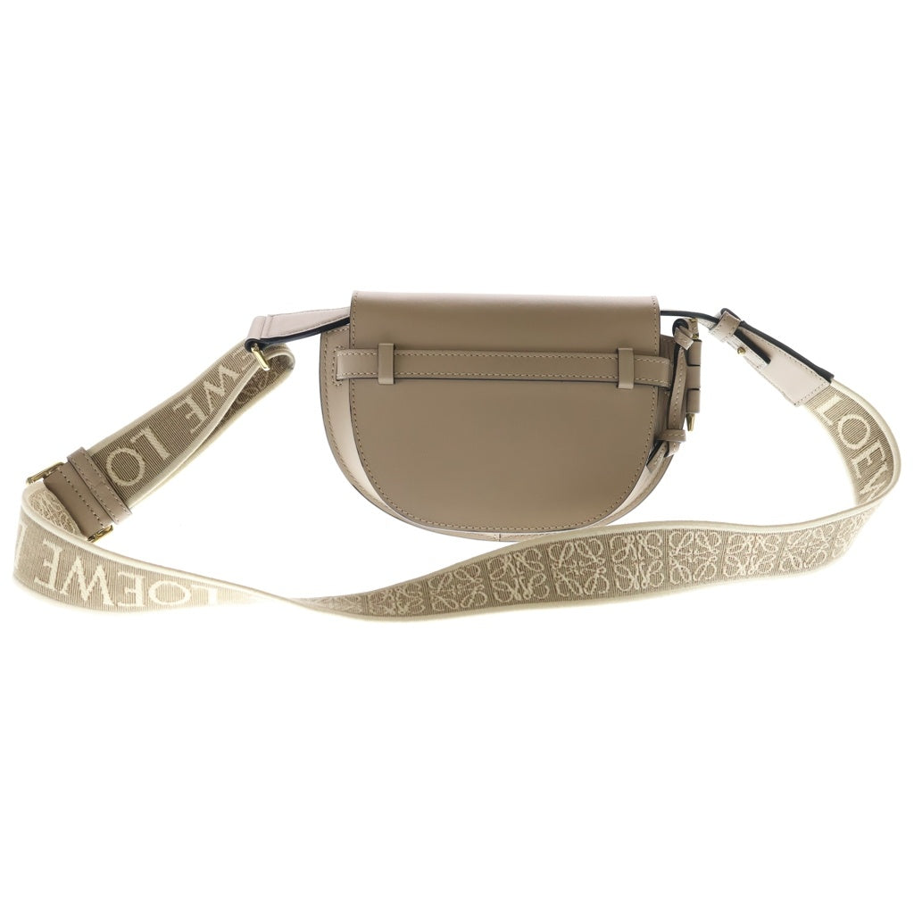 LOEWE(ロエベ) ロエベ ゲートデュアルバッグミニ ショルダーバッグ ミニバッグ ベージュ レザー A650N46X13 ゴールド金具 レディース