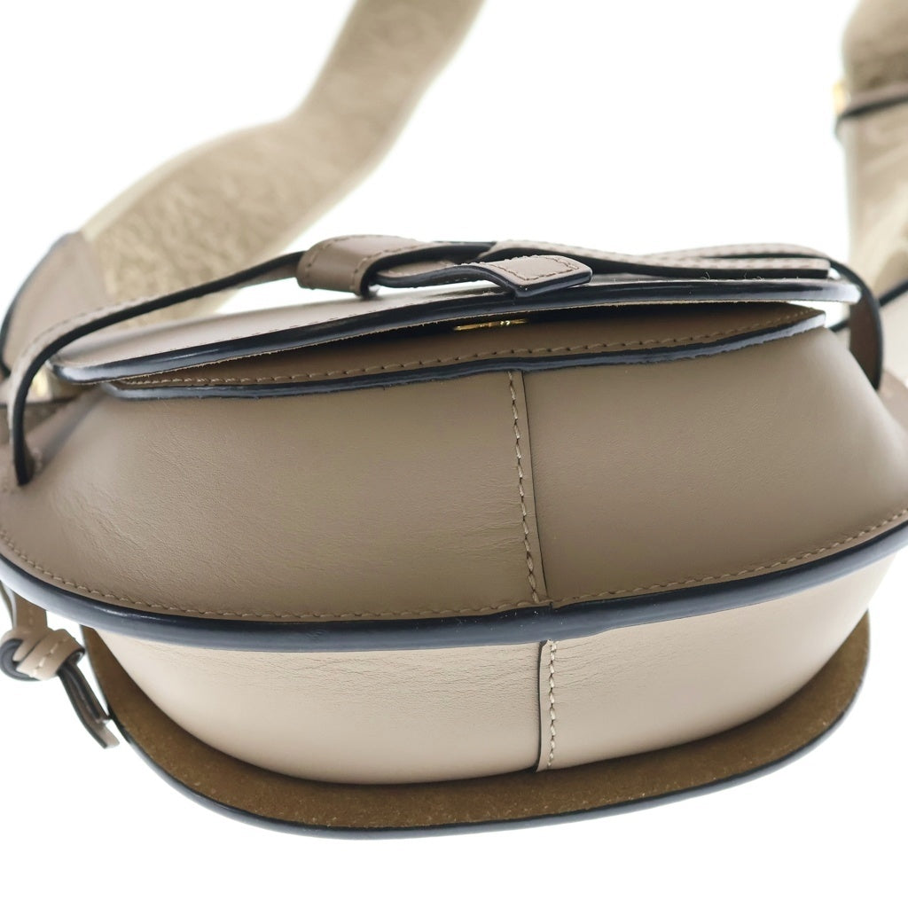 LOEWE(ロエベ) ロエベ ゲートデュアルバッグミニ ショルダーバッグ ミニバッグ ベージュ レザー A650N46X13 ゴールド金具 レディース