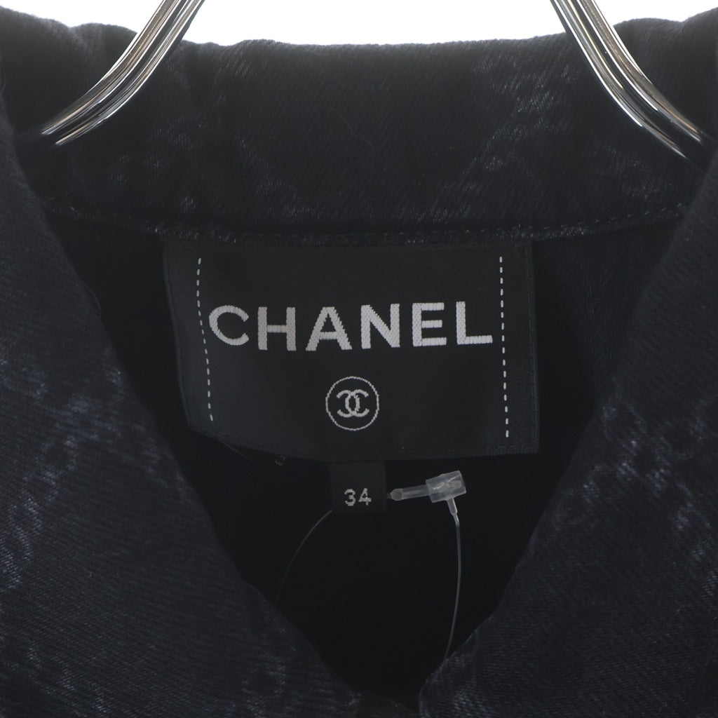 CHANEL(シャネル) ココマーク デニムジャケット ブラック #34 P75284V66954 レディース