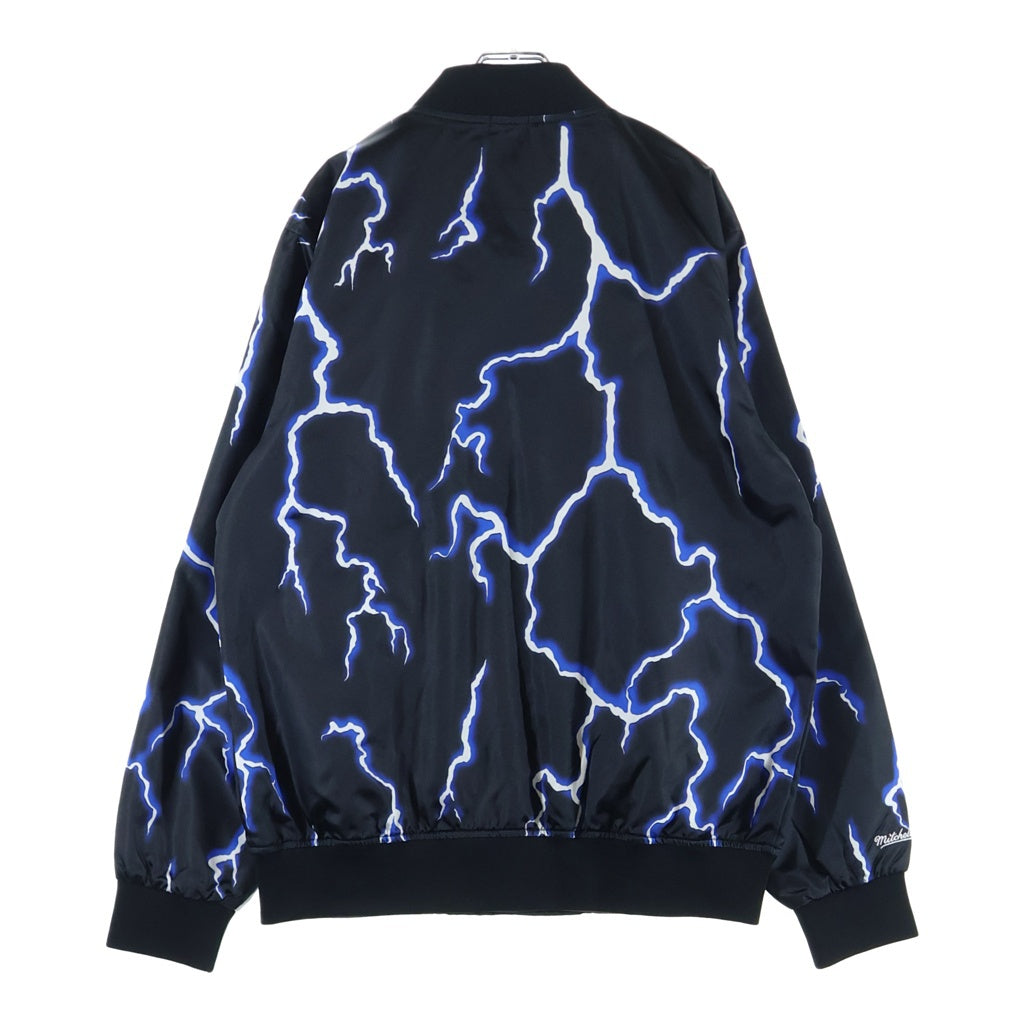 Mitchell&Ness(ミッチェル アンド ネス) LIGHTNING SATIN JACKET CHICAGO BULLS シカゴブルズ ライトニング柄サテンジャケット