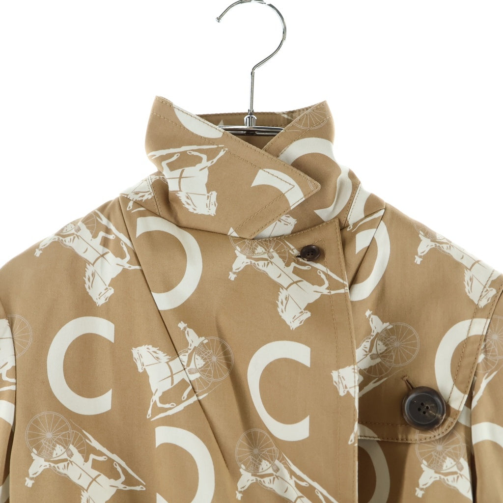 CELINE(セリーヌ) Cマカダム馬車柄トレンチコート ベージュ コットン #36 レディース