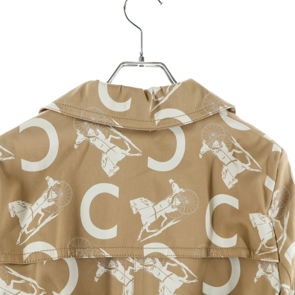 CELINE(セリーヌ) Cマカダム馬車柄トレンチコート ベージュ コットン #36 レディース