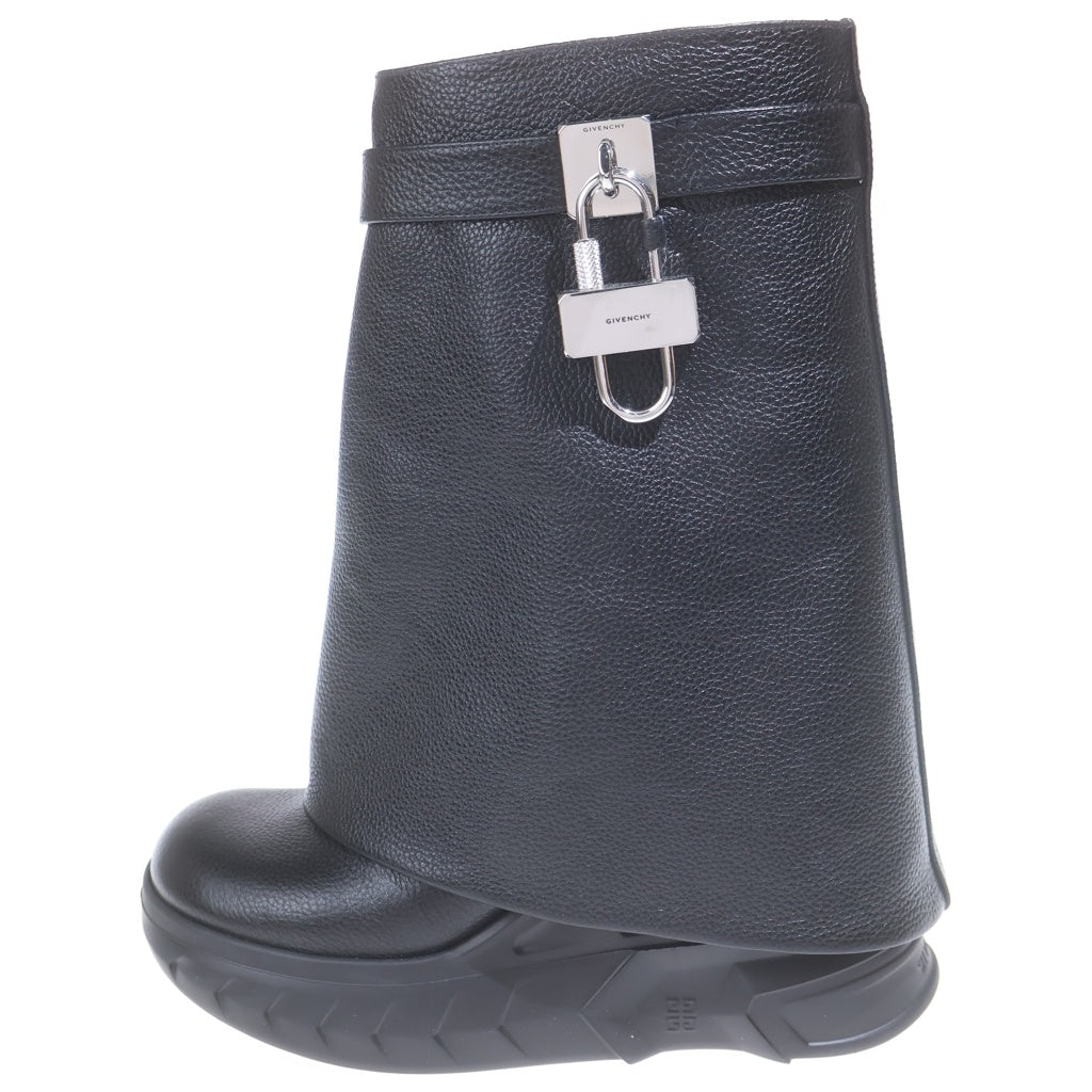 GIVENCHY(ジバンシィ) シャークロック バイカーアンクルレザーブーツ ブラック #36 レディース
