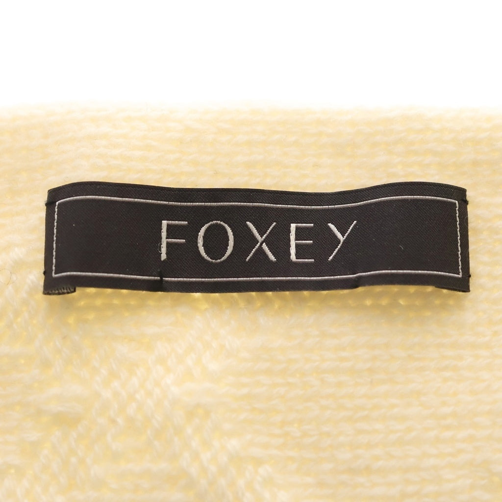 FOXEY(フォクシー) ファー付きマフラー アイボリー レディース