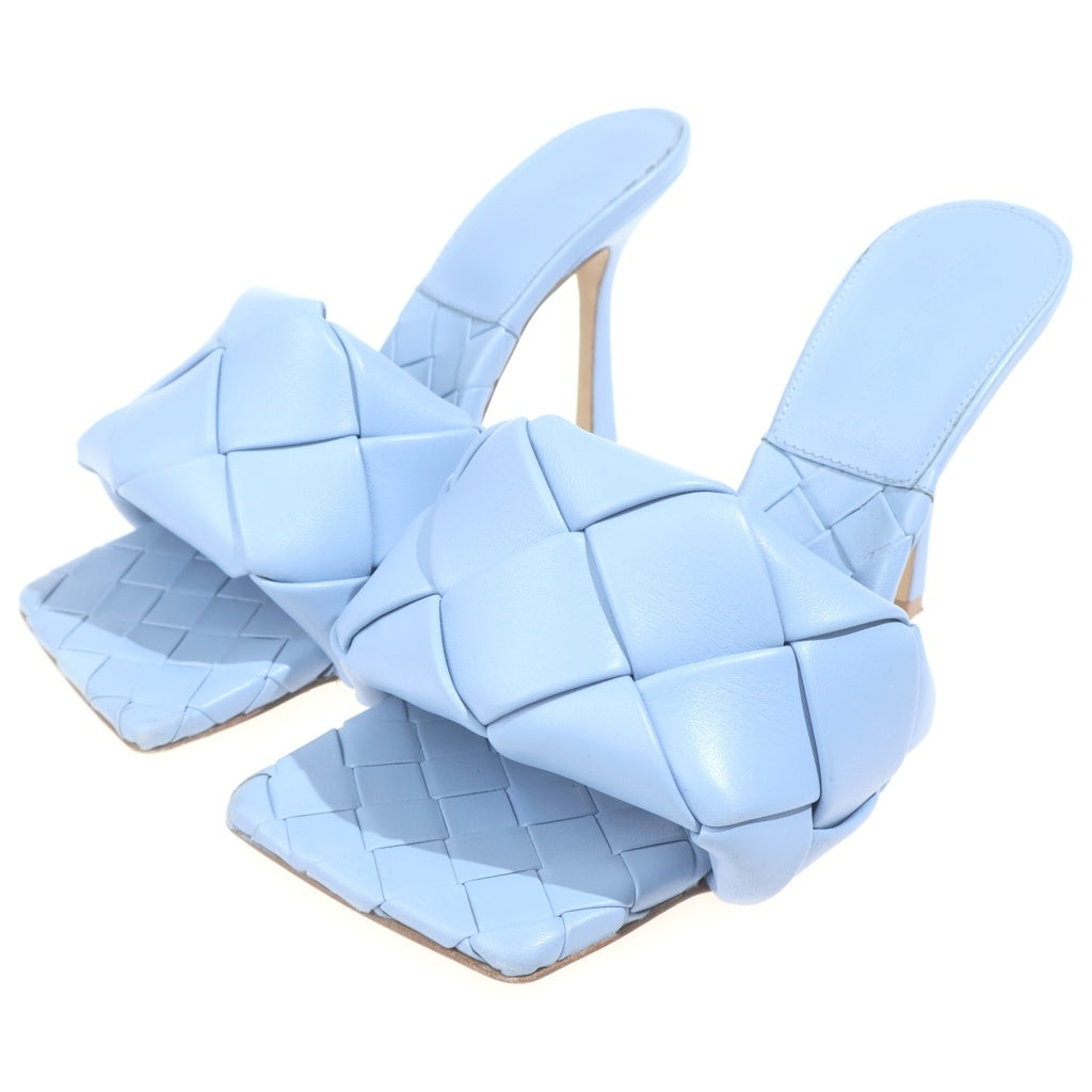 BOTTEGA VENETA(ボッテガヴェネタ) リド ミュールレザーサンダル ライトブルー #38 レディース