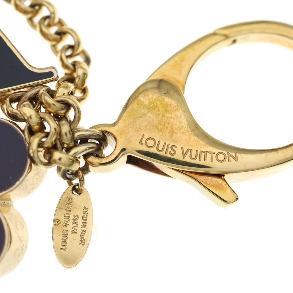 LOUIS VUITTON(ルイヴィトン) フルール ドゥ モノグラム バッグチャーム キーホルダー M67119 ゴールド/ブラック/ベージュ レディース