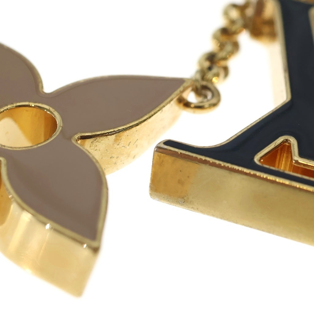 LOUIS VUITTON(ルイヴィトン) フルール ドゥ モノグラム バッグチャーム キーホルダー M67119 ゴールド/ブラック/ベージュ レディース
