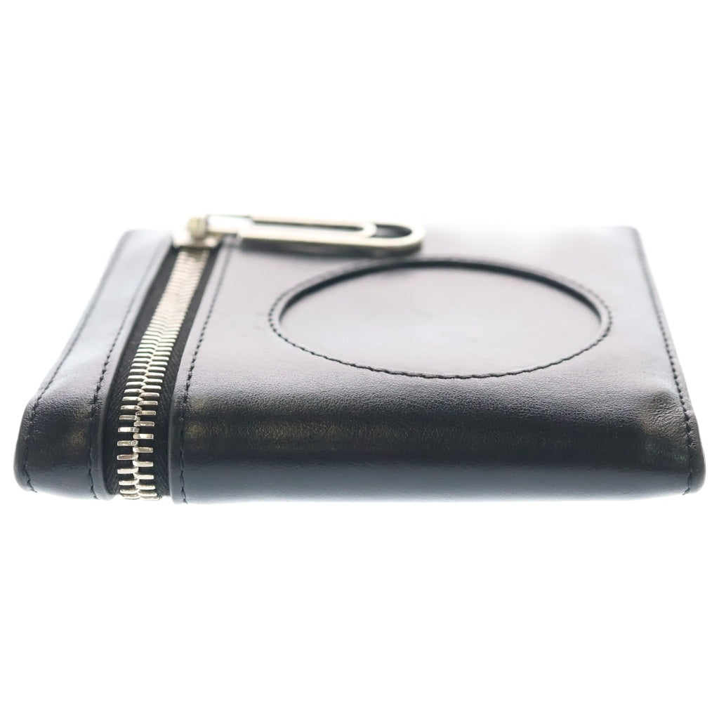 OFF-WHITE(オフホワイト) METEOR CARDHOLDER メテオ カードホルダー カードケース 二つ折り財布 レザー ブラック OMNC034F21LEA0011001