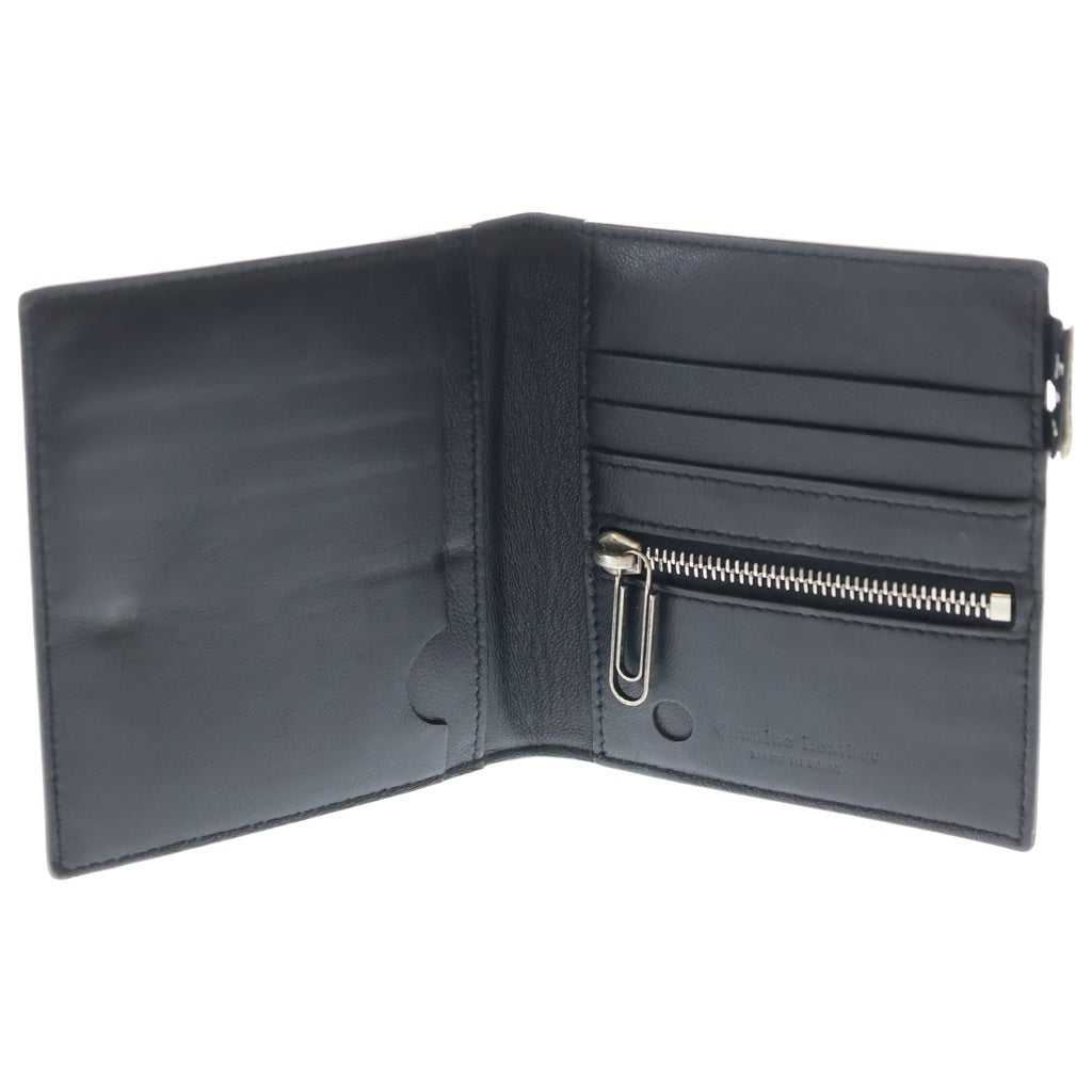 OFF-WHITE(オフホワイト) METEOR CARDHOLDER メテオ カードホルダー カードケース 二つ折り財布 レザー ブラック OMNC034F21LEA0011001