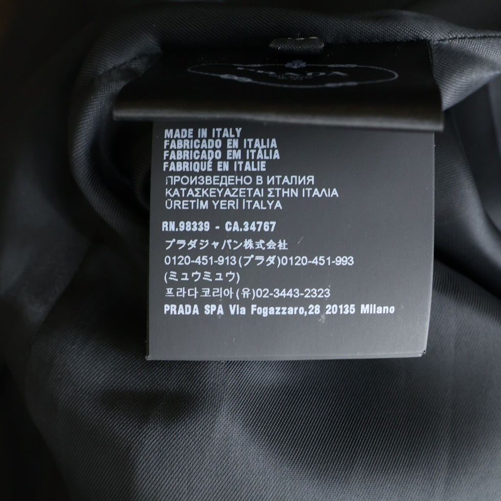 PRADA(プラダ) 21SS フーテッド ロングコートジップアップ ポリアミド ネイビー 291951 レディース