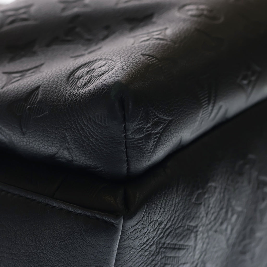 LOUIS VUITTON(ルイヴィトン) モノグラムシャドウ ディスカバリー バックパック リュック ブラック レザー M46553 RFID レディース