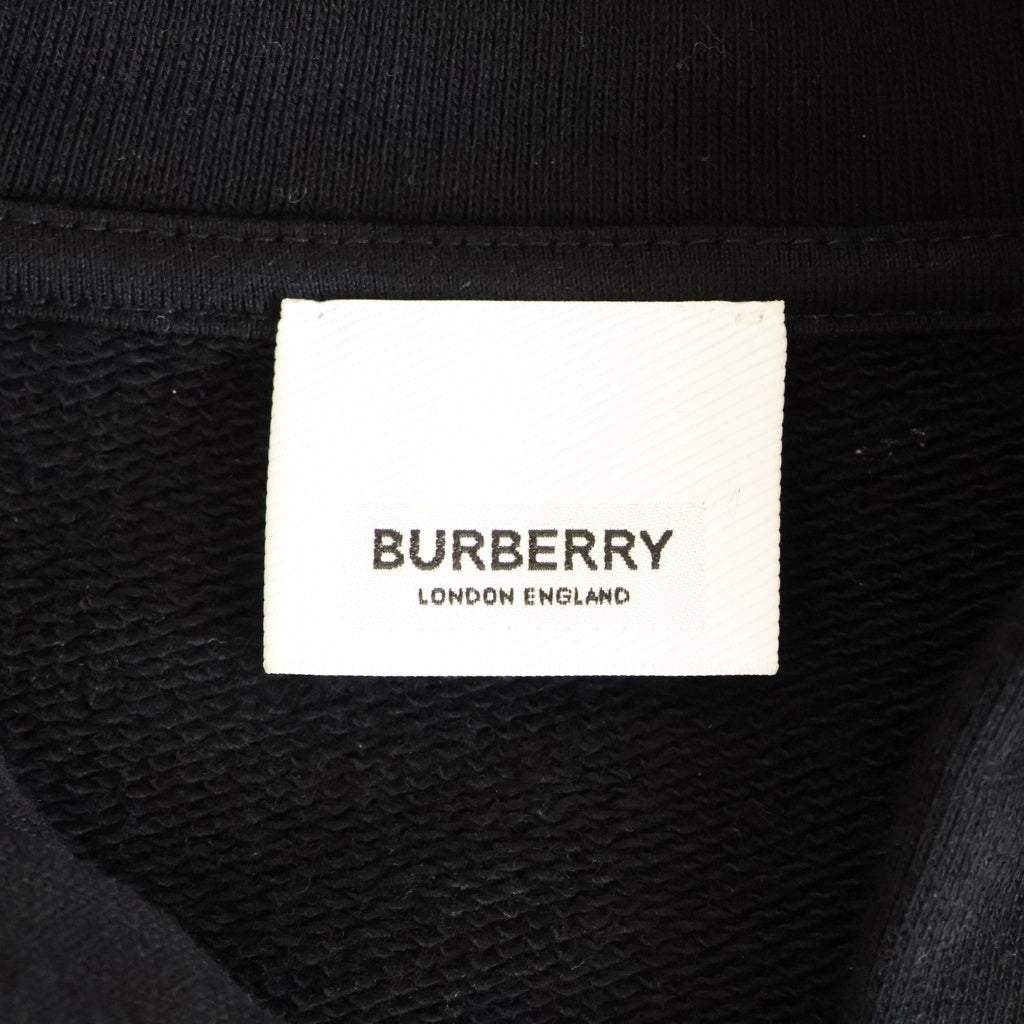 BURBERRY(バーバリー) ノバチェック ジップフーディー パーカー ブラック #S