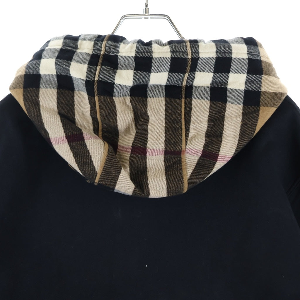 BURBERRY(バーバリー) ノバチェック フーディー パーカー ブラック #S