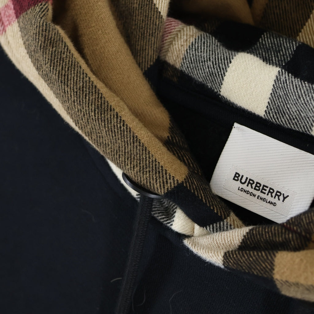 BURBERRY(バーバリー) ノバチェック フーディー パーカー ブラック #S