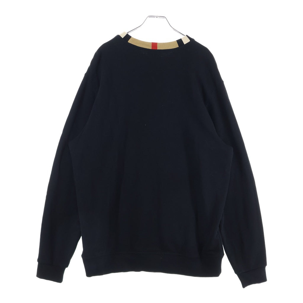 BURBERRY(バーバリー) スウェット ノバチェック クルーネックトレーナー ブラック #M