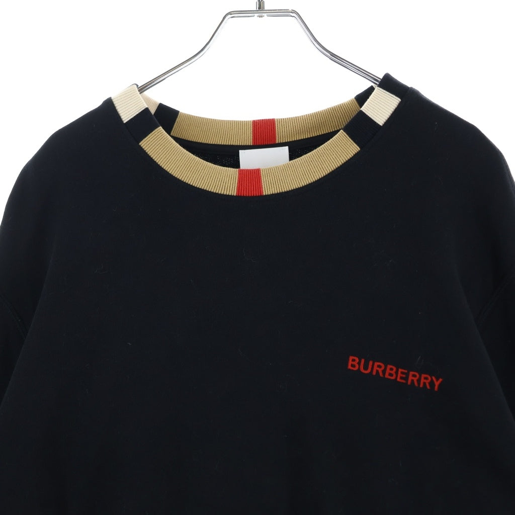BURBERRY(バーバリー) スウェット ノバチェック クルーネックトレーナー ブラック #M