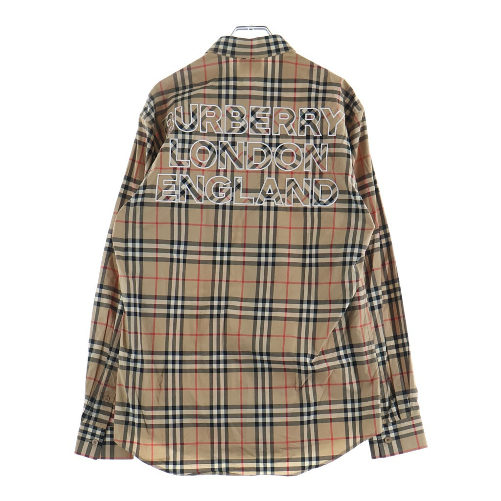 BURBERRY(バーバリー) ヴィンテージチェック柄長袖シャツ ベージュ 8038521