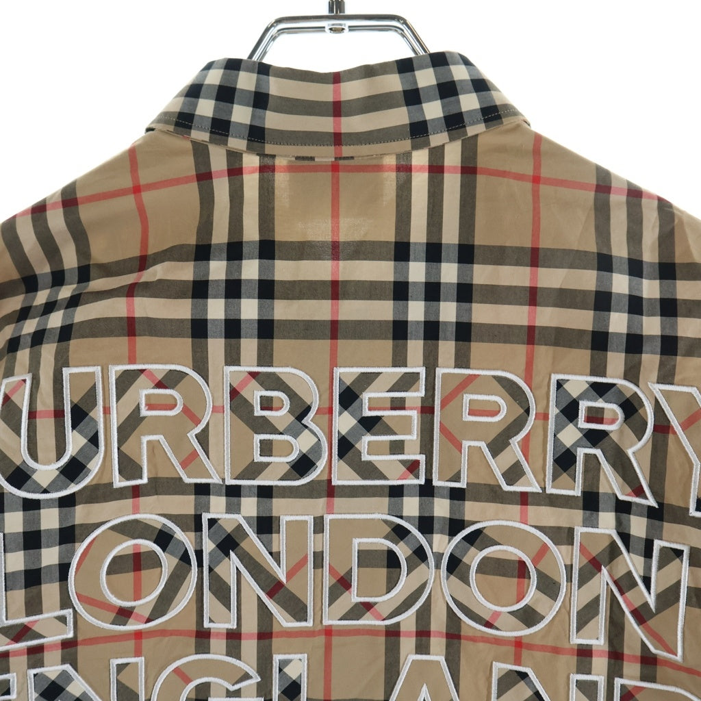 BURBERRY(バーバリー) ヴィンテージチェック柄長袖シャツ ベージュ 8038521
