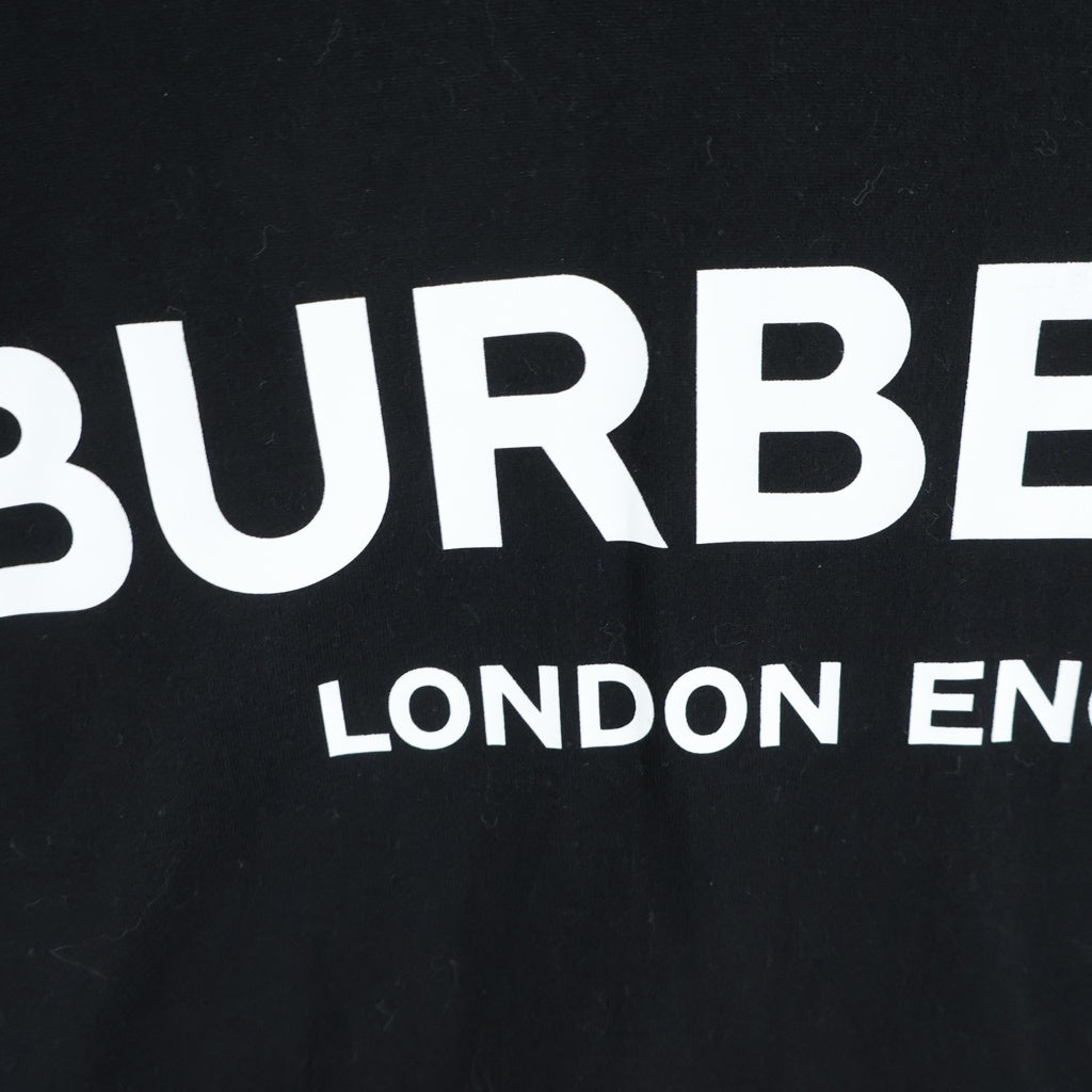 BURBERRY(バーバリー) フロントロゴプリント Tシャツ ブラック #L