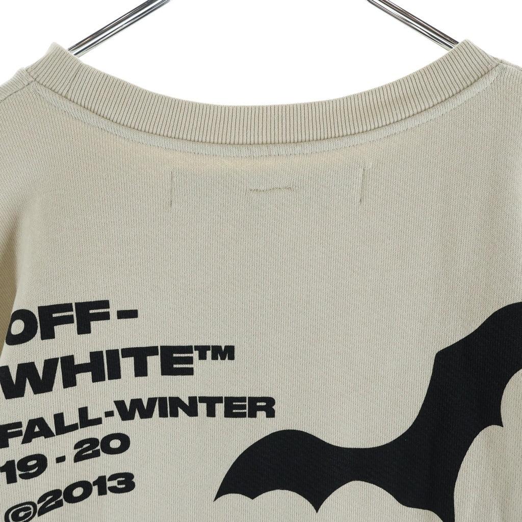 OFF-WHITE(オフホワイト) フロントプリント クルーネックトレーナー