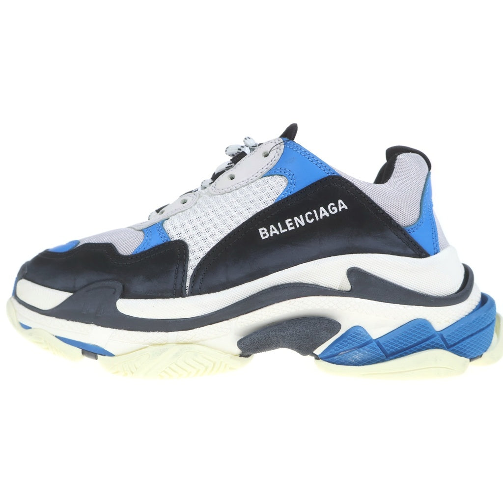 BALENCIAGA(バレンシアガ) トリプルS ローカットスニーカー ブラック×ホワイト×ブルー #26.5