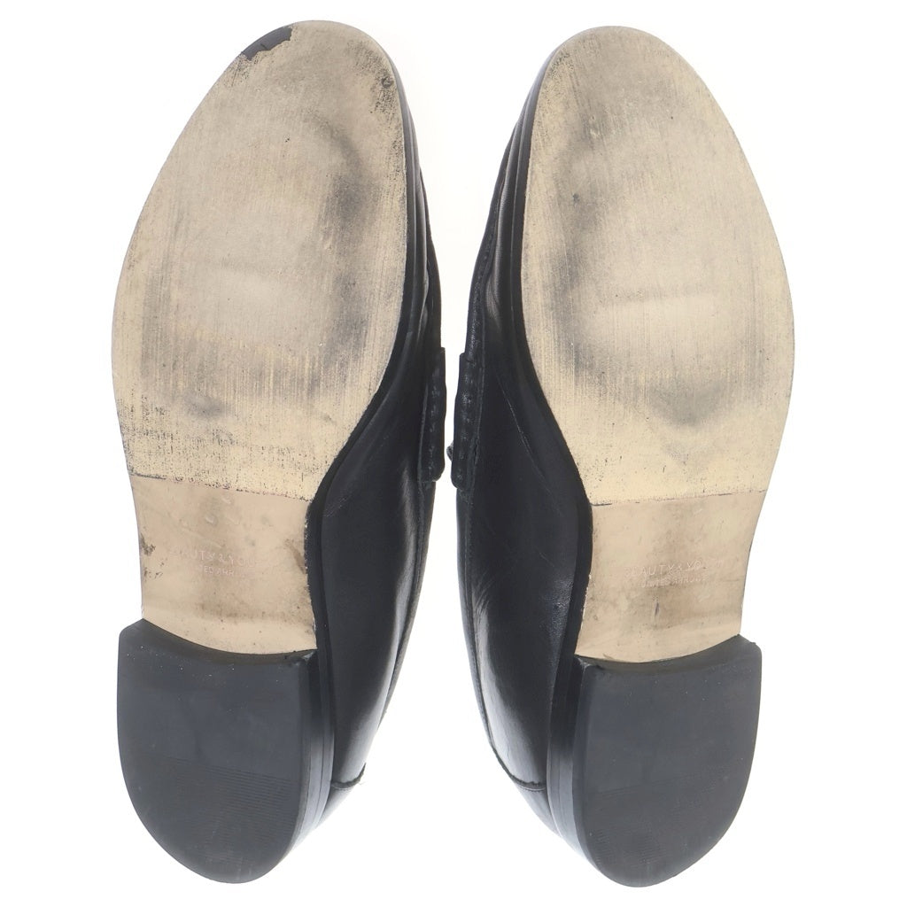 BEAUTY&YOUTH UNITED ARROWS(ビューティーアンドユースユナイテッドアローズ) ホースビット ローファー 革靴 レザー US8/26cm 522181 ブラック レディース