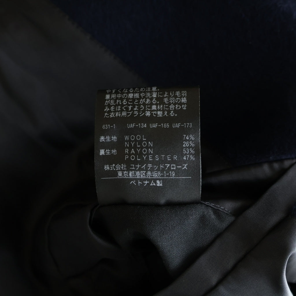 BEAUTY&YOUTH UNITED ARROWS(ビューティーアンドユースユナイテッドアローズ) ソリッドメルトンチェスターコート ロングコート ウール ネイビー 1225-139-8441 レディース