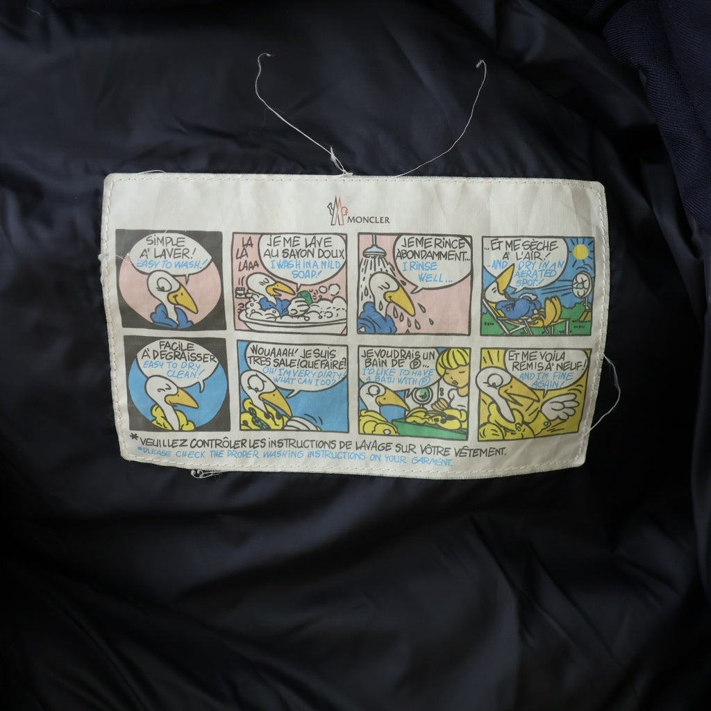 MONCLER(モンクレール) Montgenevre モンジュネーブル ウール ダウンジャケット フード付き ネイビー D20914033805 54272 レディース