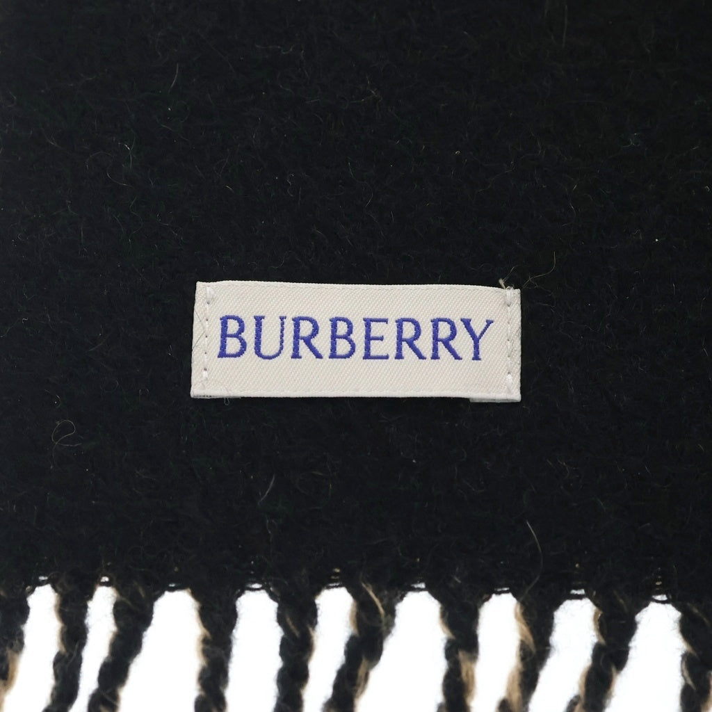 BURBERRY(バーバリー) ホースロゴ ストール マフラー カシミヤ ブラウン/ブラック