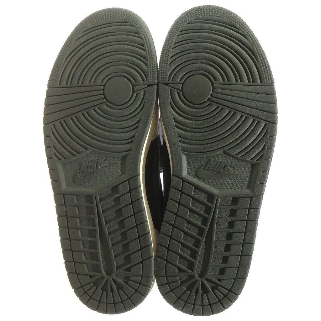 NIKE(ナイキ) ×TRAVIS SCOTT WMNS AIR JORDAN 1 LOW OG Medium Olive DZ4137-106 トラヴィススコット エアジョーダン1 ローカットスニーカー オリーヴ US10.5/27.5cm