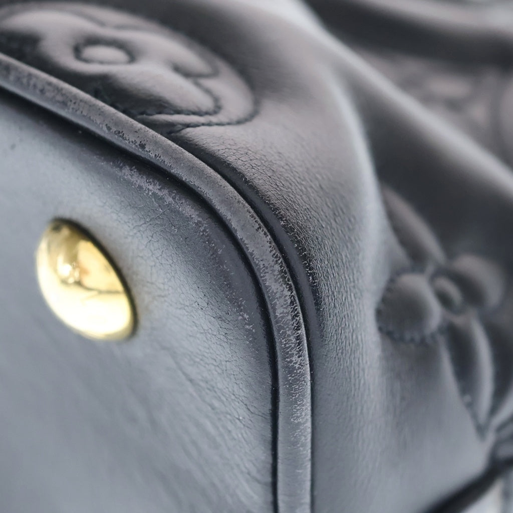 LOUIS VUITTON(ルイヴィトン) アルマ ソフトBB バブルグラム モノグラム レザー 2WAY ハンド ショルダーバッグ ゴールド金具 ブラック M59793 レディース